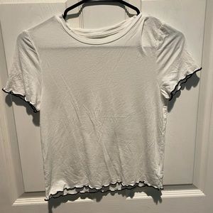 American Eagle white shirt sleeve top